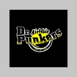 Dr. Punkers čierne teplákové kraťasy s tlačeným logom